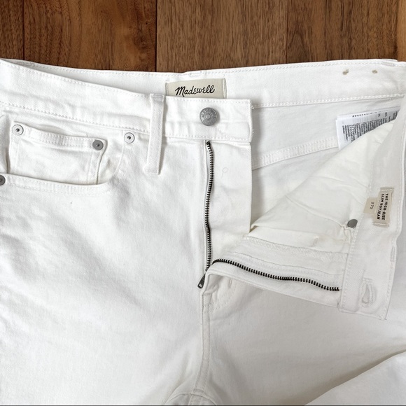 Madewell The High-Rise Slim Boyjean in Tile White, 27 T - Picture 6 of 15